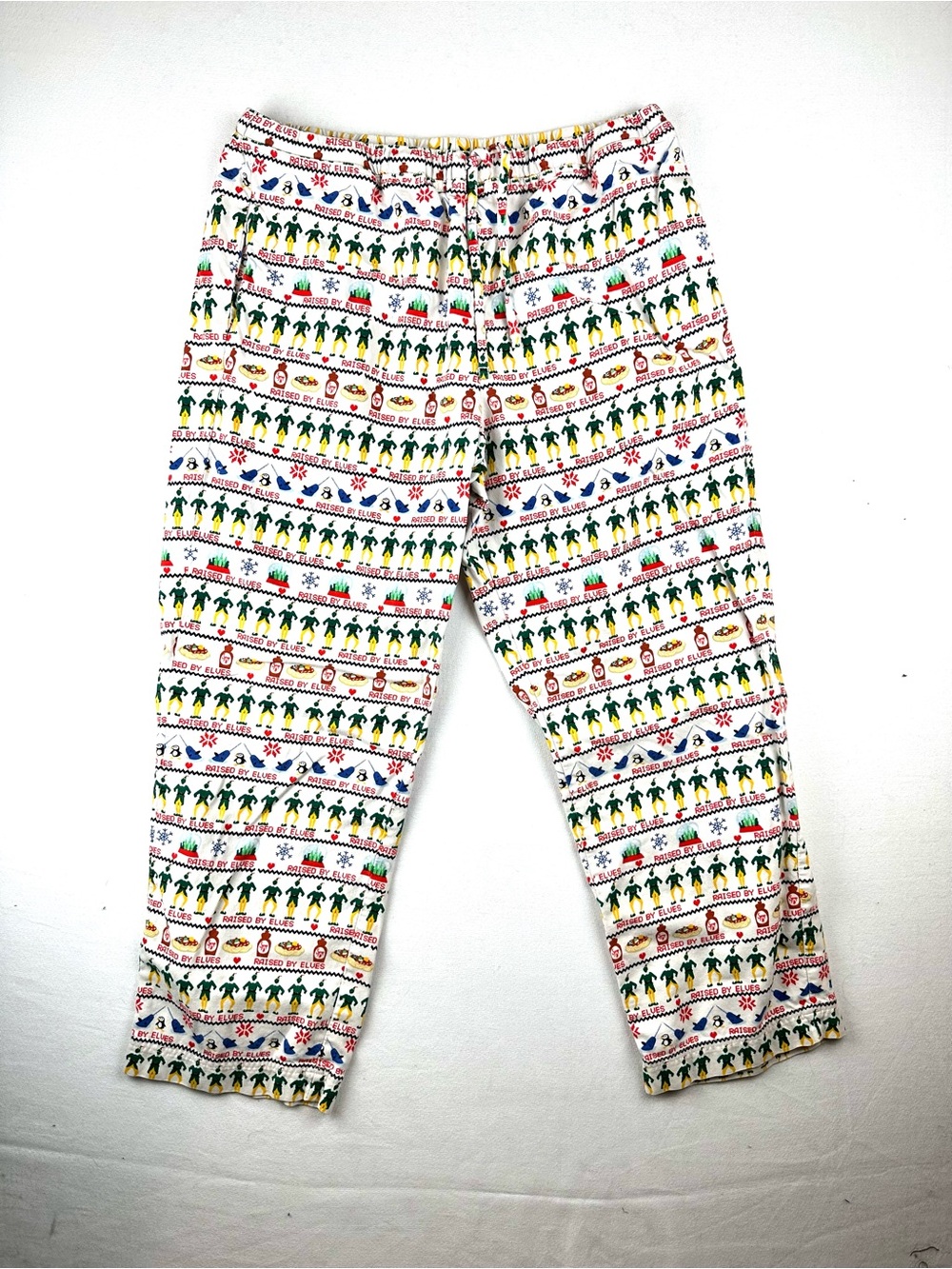 Hanna Andersson Elf Raised By Elves Flannel Pajama Lounge Pants Unissex‎